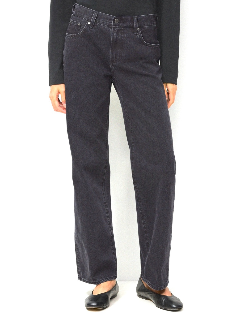 Denim Forum Aritzia The Farrah Lo-Rise Wide Jean
